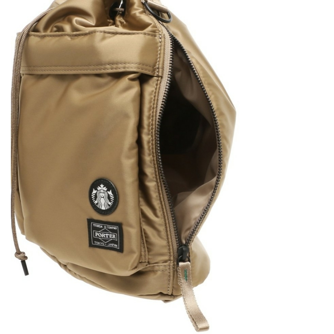 PORTER コーヒービーンシェイプ 2WAY ツールバッグ ラテベージュ