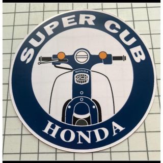 6.スーパーカブ紺正面ステッカー(ステッカー)