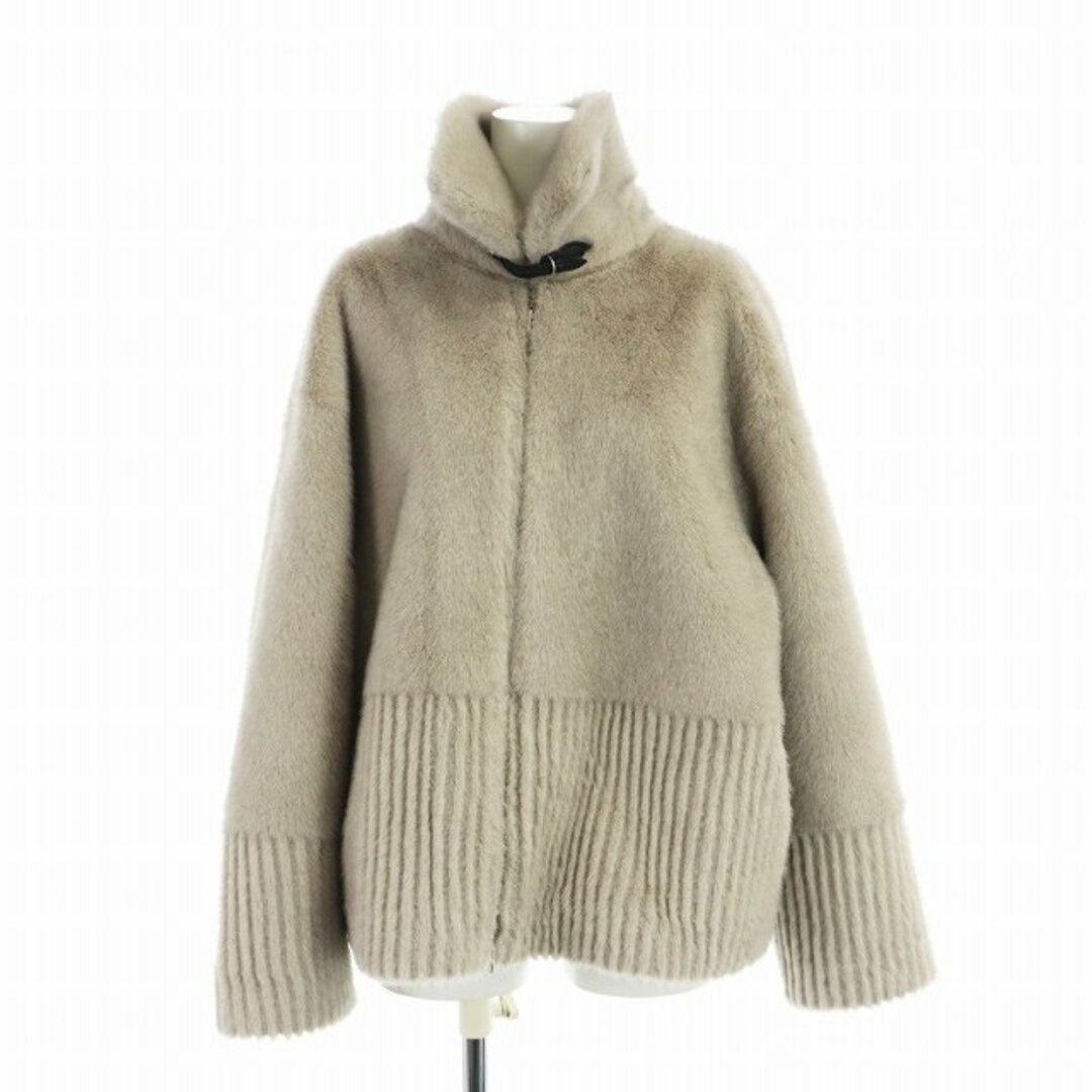 other - モラビト 24AW フェイクファー ボンディング ジャケット 38 グレー