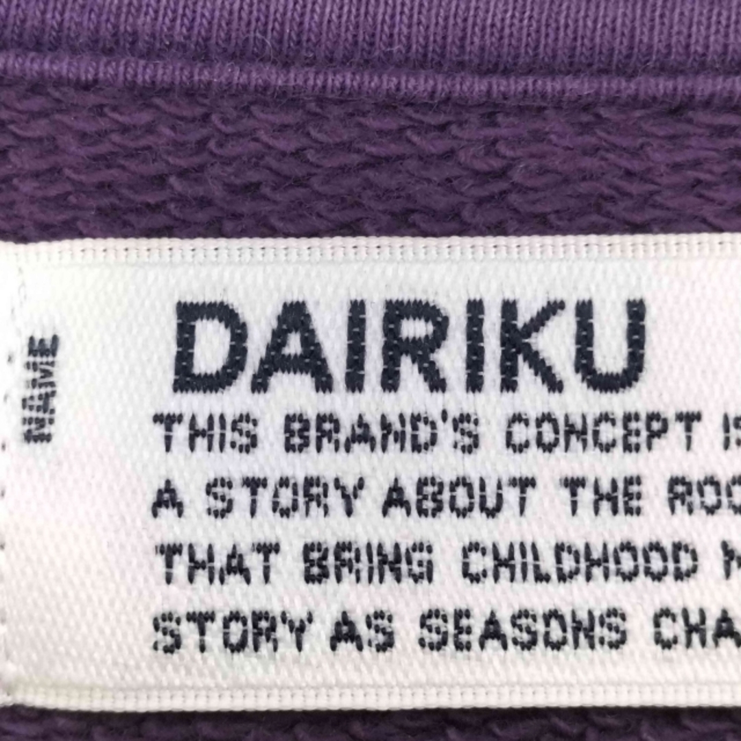 DAIRIKU(ダイリク) メンズ トップス スウェット・トレーナーの DAIRIKU(ダイリク) メンズ トップス スウェット・トレーナーの
