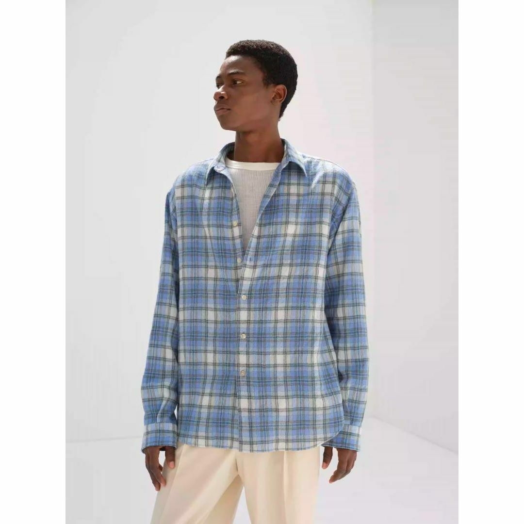 AURALEE - 24AW AURALEE AIRY WOOL CHECK SHIRT 3 タグ付の通販 AURALEE - 24AW AURALEE AIRY WOOL CHECK SHIRT 3 タグ付の通販