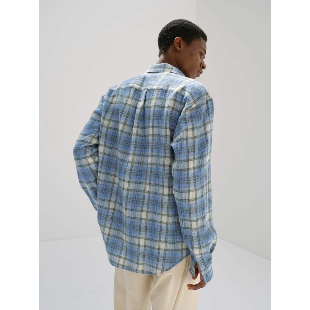 AURALEE - 24AW AURALEE AIRY WOOL CHECK SHIRT 3 タグ付の通販 AURALEE - 24AW AURALEE AIRY WOOL CHECK SHIRT 3 タグ付の通販