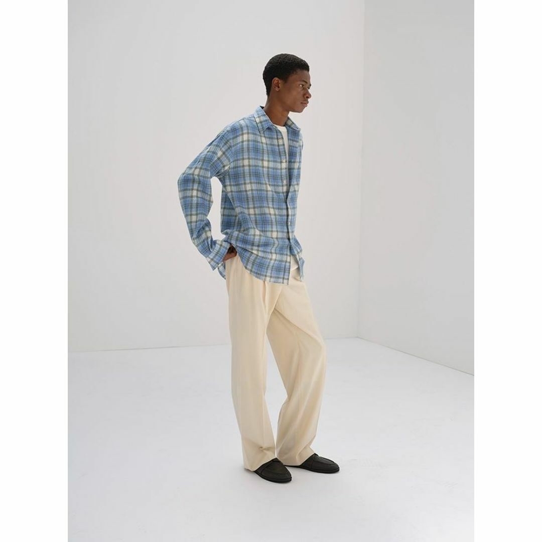 AURALEE - 24AW AURALEE AIRY WOOL CHECK SHIRT 3 タグ付の通販 AURALEE - 24AW AURALEE AIRY WOOL CHECK SHIRT 3 タグ付の通販