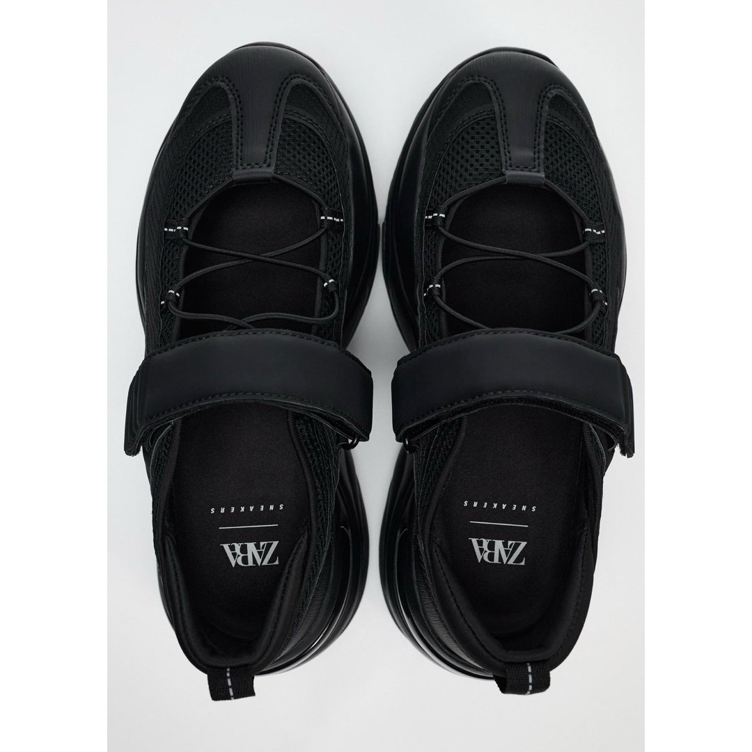 ZARA - ZARA バレエフラットスニーカー 38 新品未使用タグ付き ZARA - ZARA バレエフラットスニーカー 38 新品未使用タグ付き