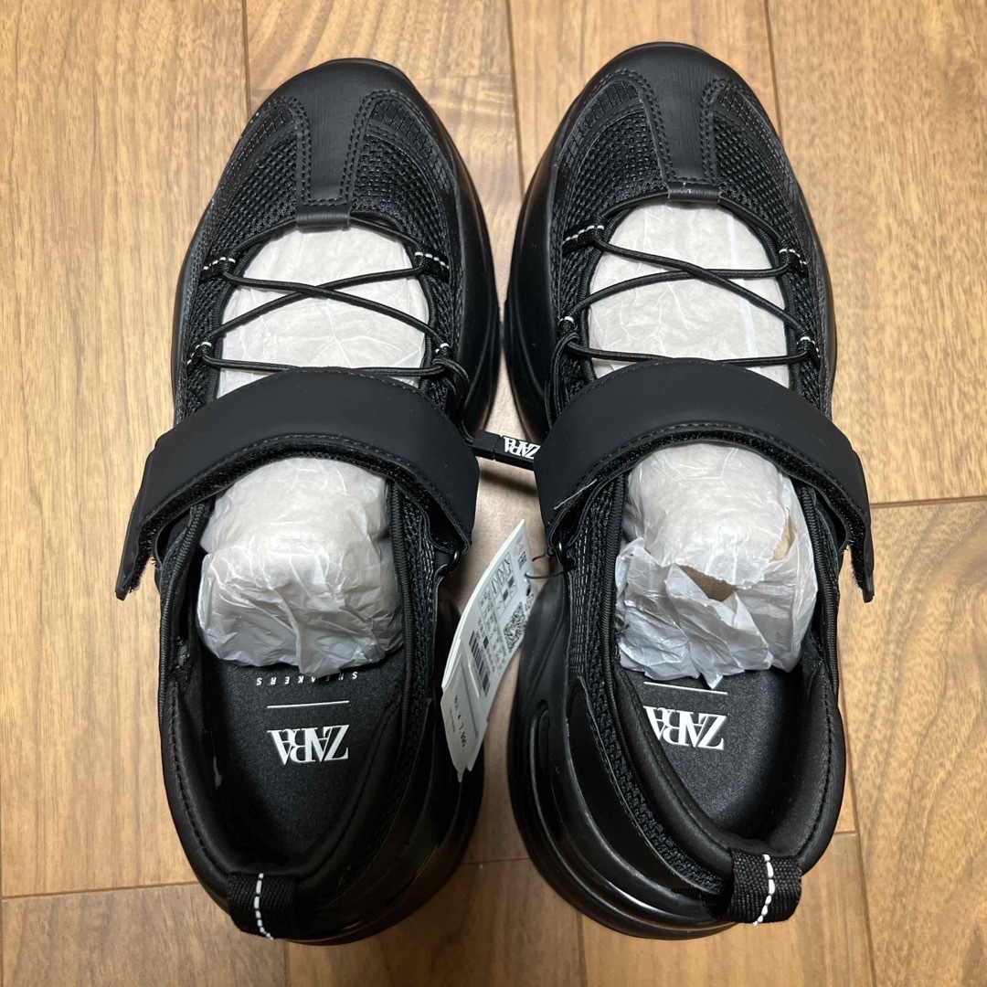 ZARA - ZARA バレエフラットスニーカー 38 新品未使用タグ付き ZARA - ZARA バレエフラットスニーカー 38 新品未使用タグ付き
