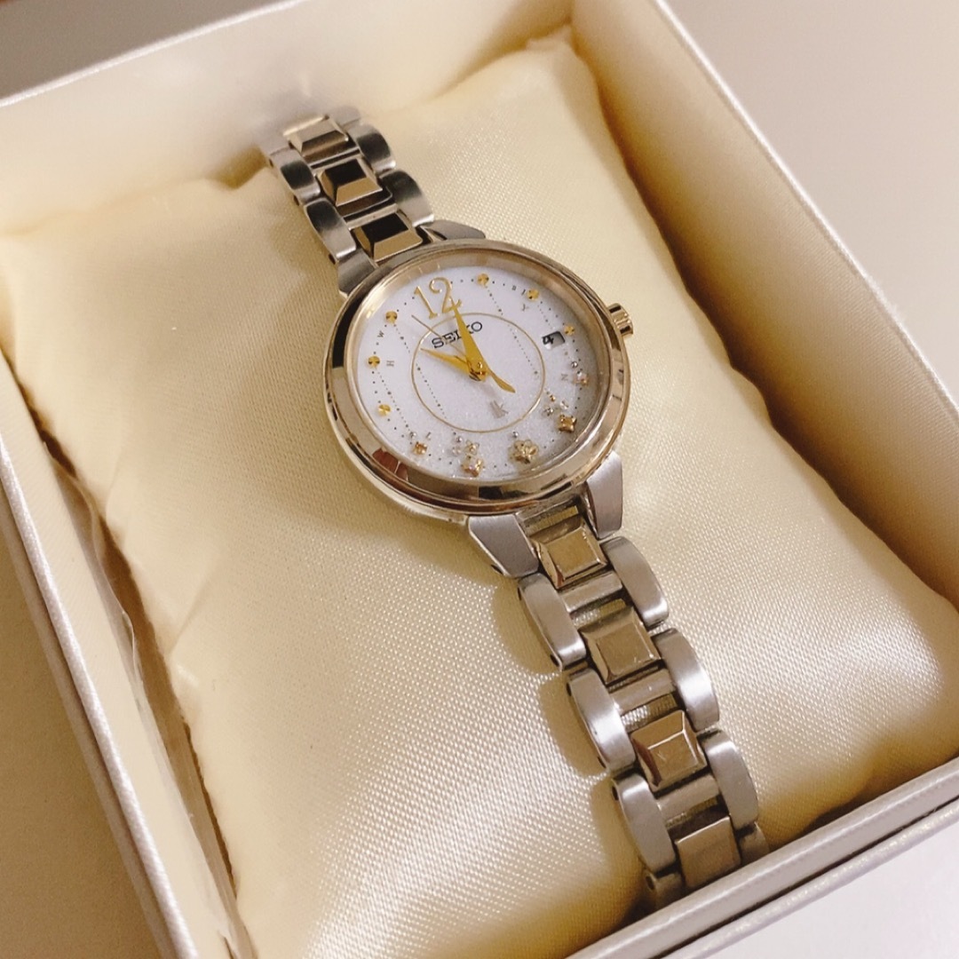 限定】SEIKO ルキア 1B22-0CS0 電波ソーラー ゴールド 限定】SEIKO ルキア 1B22-0CS0 電波ソーラー ゴールド