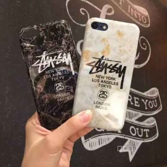 STUSSY(ステューシー)のステューシー iPhoneケース 6/6s 大理石柄 スマホ/家電/カメラのスマホアクセサリー(iPhoneケース)の商品写真