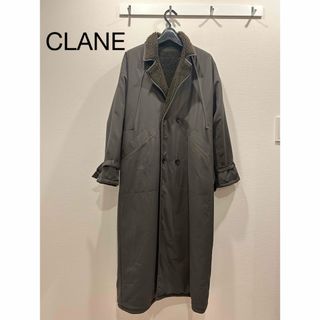 CLANE - クラネ 15101-0042 RIB COLLAR WOOL LONG COAT CLANE - クラネ 15101-0042 RIB COLLAR WOOL LONG COAT