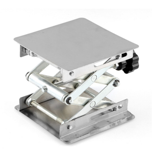 実験用器具 ラボジャッキ ステンレスミニ昇降台 100×100×150mm