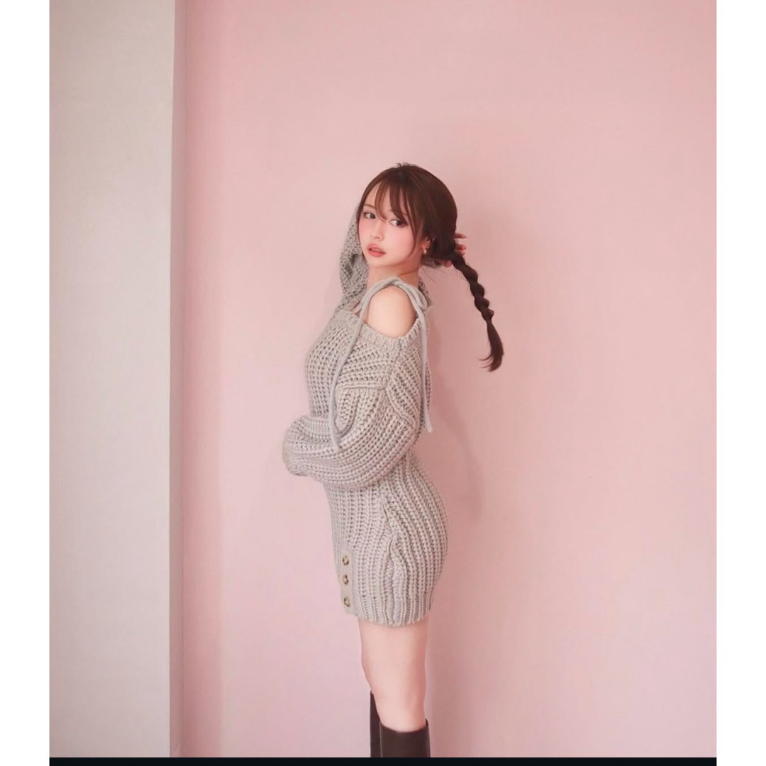 Bubbles - andmary Mia ribbon knit mini dressアンドマリーの Bubbles - andmary Mia ribbon knit mini dressアンドマリーの