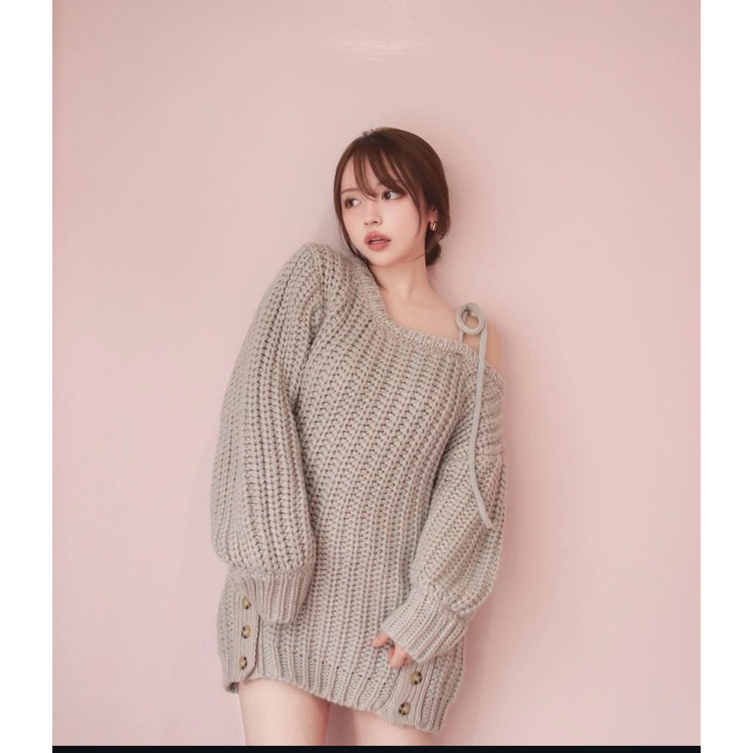 Bubbles - andmary Mia ribbon knit mini dressアンドマリーの Bubbles - andmary Mia ribbon knit mini dressアンドマリーの