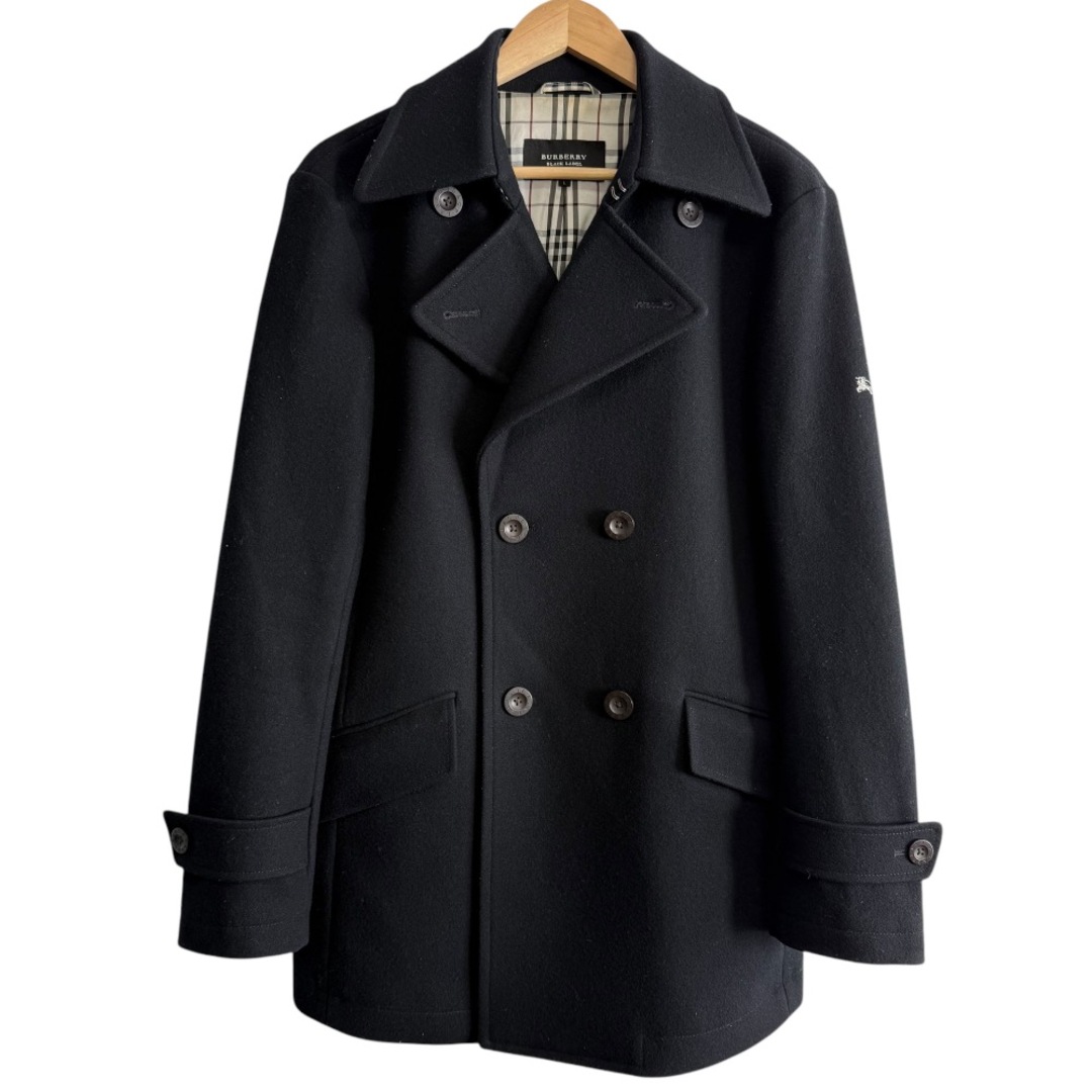 ZARA メンズL ナポレオンコート ダブル 銀ボタン ブラック ZARA メンズL ナポレオンコート ダブル 銀ボタン ブラック