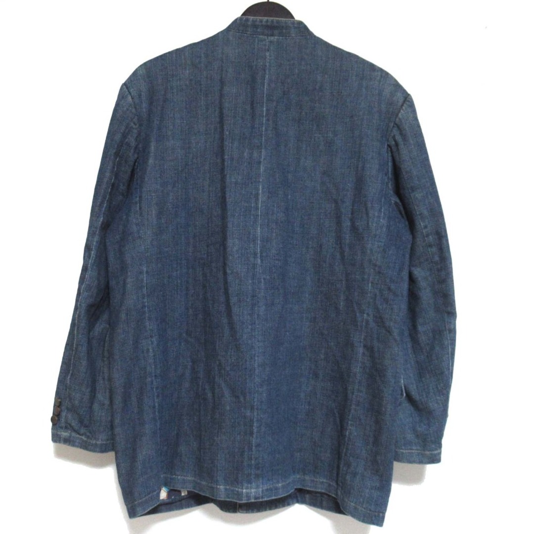 美品 Papas パパス 総柄ライニング デニムジャケット D0451FJ 美品 Papas パパス 総柄ライニング デニムジャケット D0451FJ