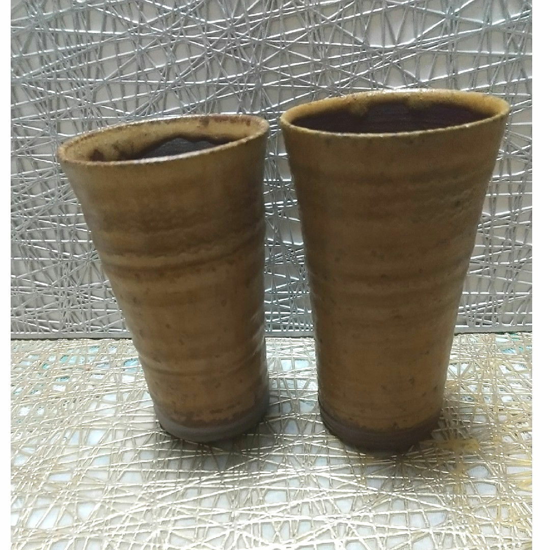 仲哀焼き4個　湯呑み エンタメ/ホビーの美術品/アンティーク(陶芸)の商品写真