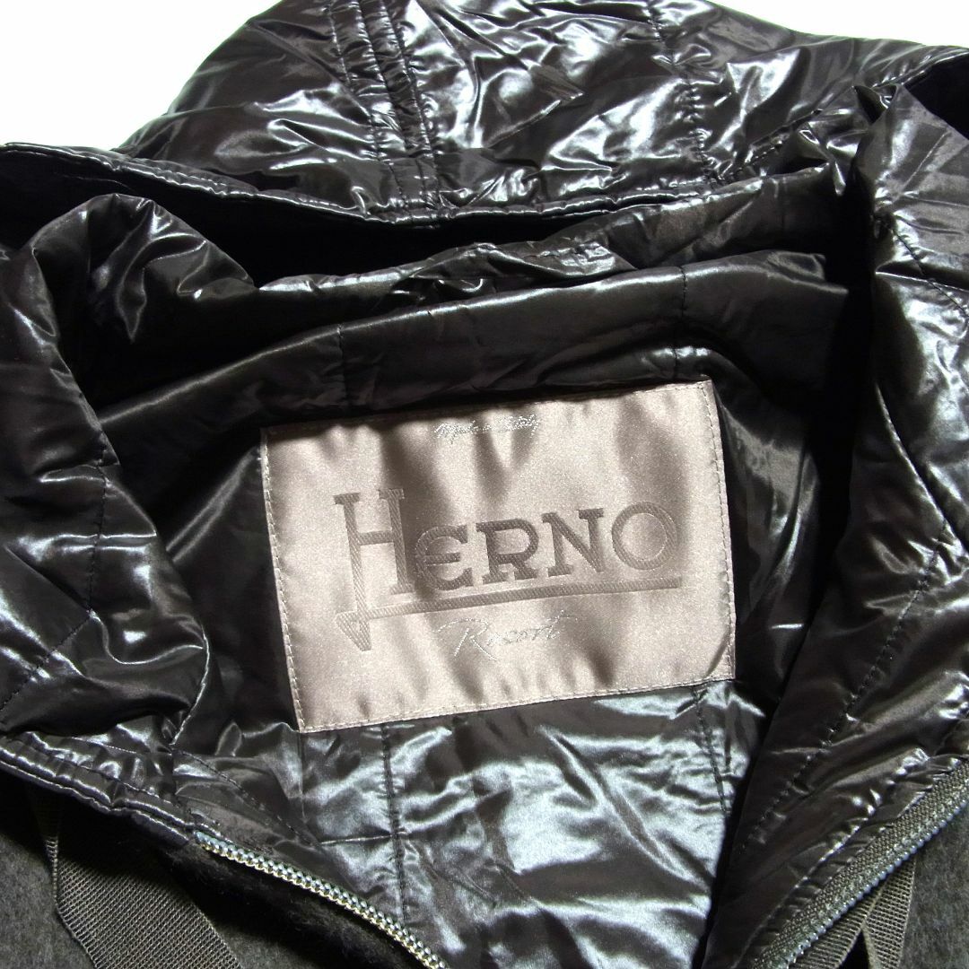 HERNO - HERNO Resort ヘルノ リゾート 中綿 ウール ポンチョ HERNO - HERNO Resort ヘルノ リゾート 中綿 ウール ポンチョ