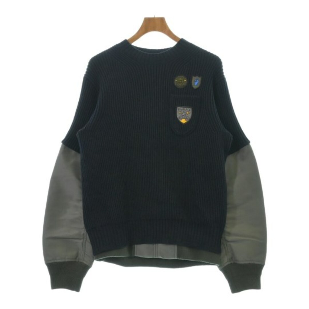 珍しい sacai - sacai サカイ online|サカイならラクマ RAGTAG by 【古着】【中古】の通販 紺xカーキ 1(S位) ニット・セーター トップス
