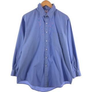 ブルックスブラザーズ(Brooks Brothers)の古着 ブルックスブラザーズ Brooks Brothers MAKERS 長袖 コットンシャツ USA製 メンズXL相当 /eaa513263(シャツ)