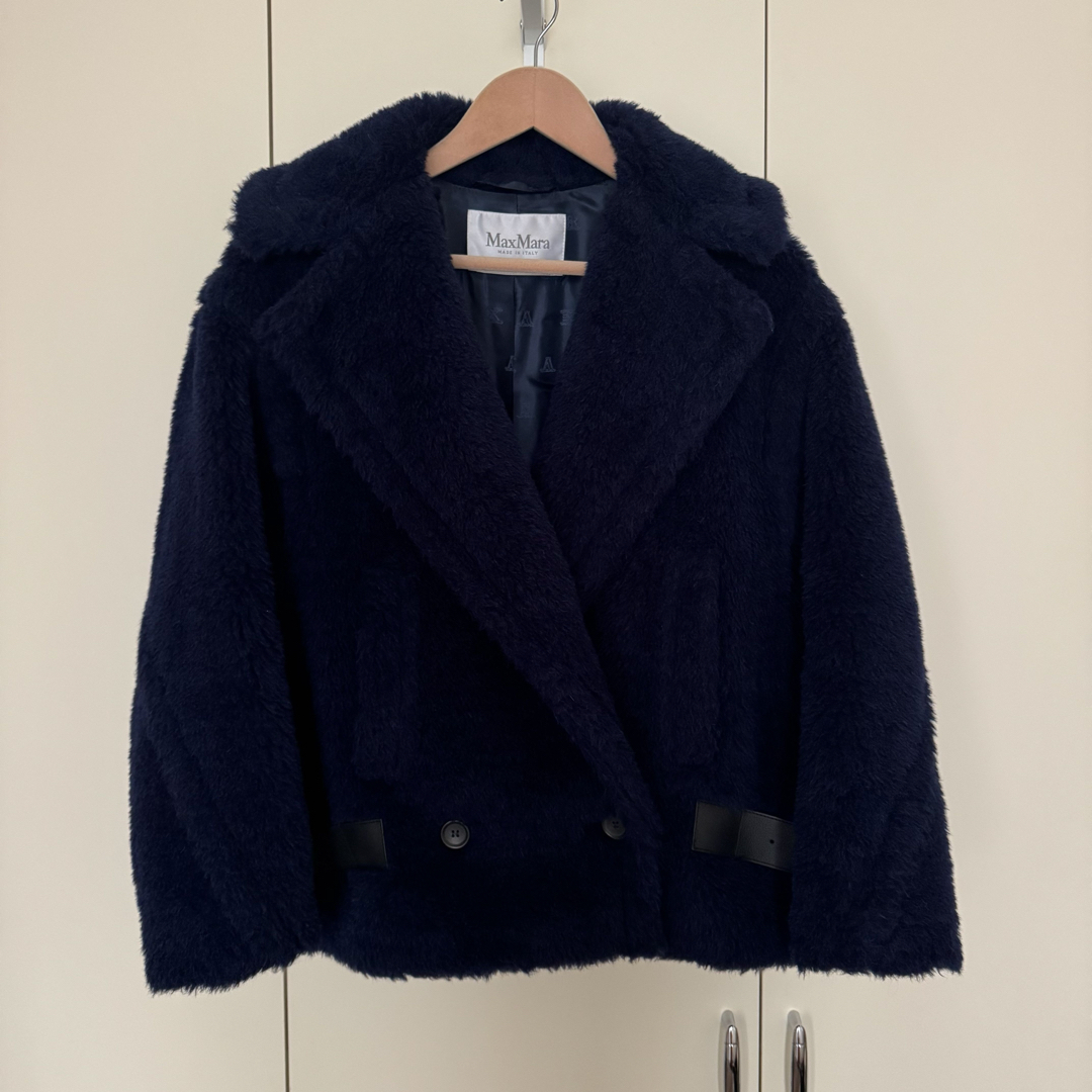Max Mara - 極美品Max Mara テディ バイカージャケット ショート Max Mara - 極美品Max Mara テディ バイカージャケット ショート
