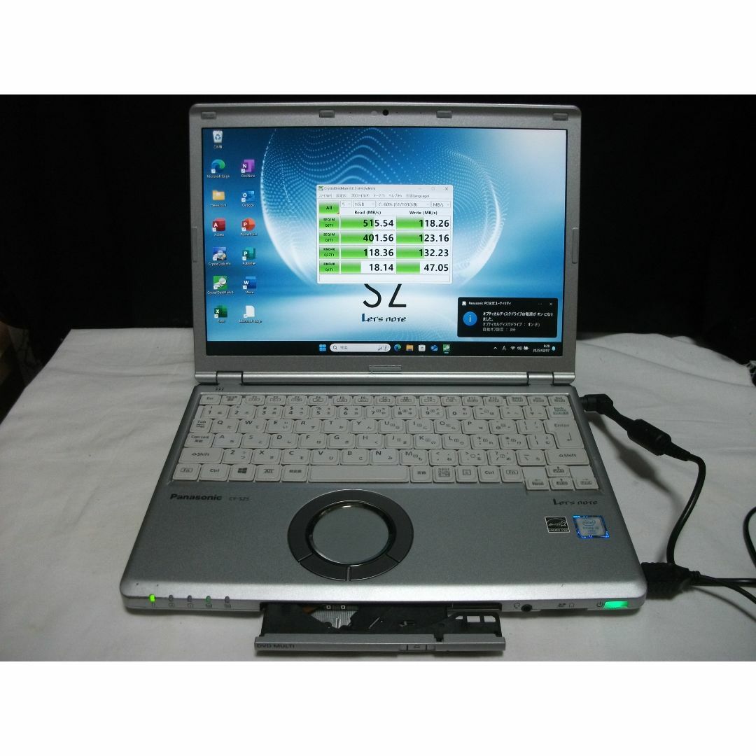 ノートPC Panasonic - Win11 Let'snote CF-SZ5/8GB+SSD128(381)