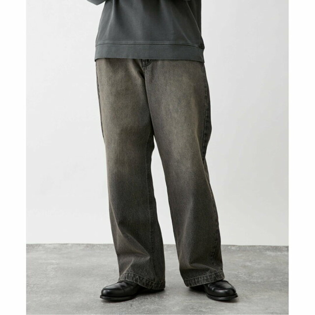 B.C STOCK(ベーセーストック)の【ブラック A】[B.A.C.D] 13oz ワイドストレートデニムパンツ メンズのパンツ(デニム/ジーンズ)の商品写真
