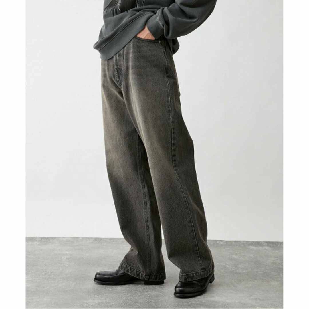 B.C STOCK(ベーセーストック)の【ブラック A】[B.A.C.D] 13oz ワイドストレートデニムパンツ メンズのパンツ(デニム/ジーンズ)の商品写真