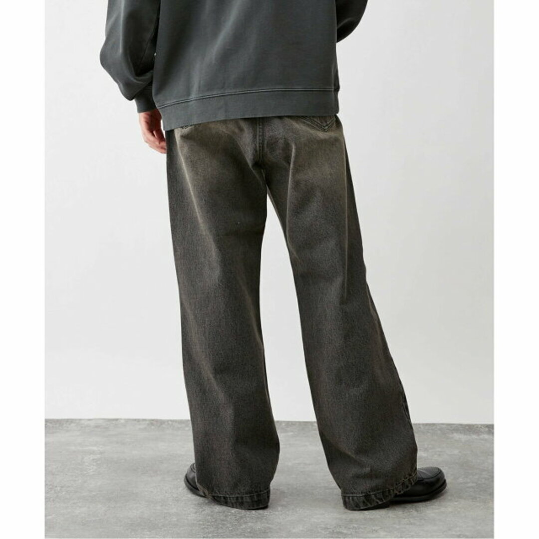 B.C STOCK(ベーセーストック)の【ブラック A】[B.A.C.D] 13oz ワイドストレートデニムパンツ メンズのパンツ(デニム/ジーンズ)の商品写真
