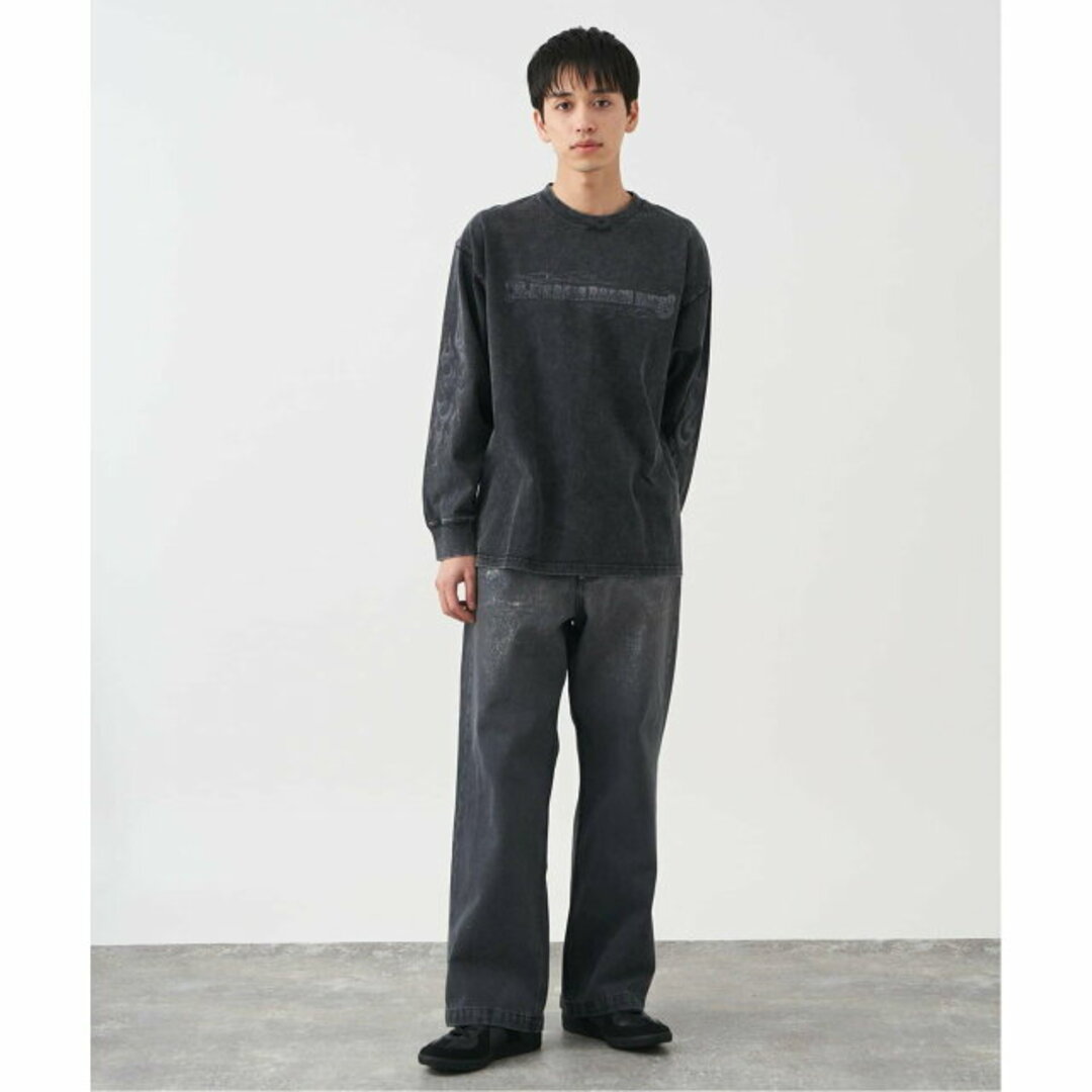 B.C STOCK(ベーセーストック)の【ブラック A】[B.A.C.D] 13oz ワイドストレートデニムパンツ メンズのパンツ(デニム/ジーンズ)の商品写真