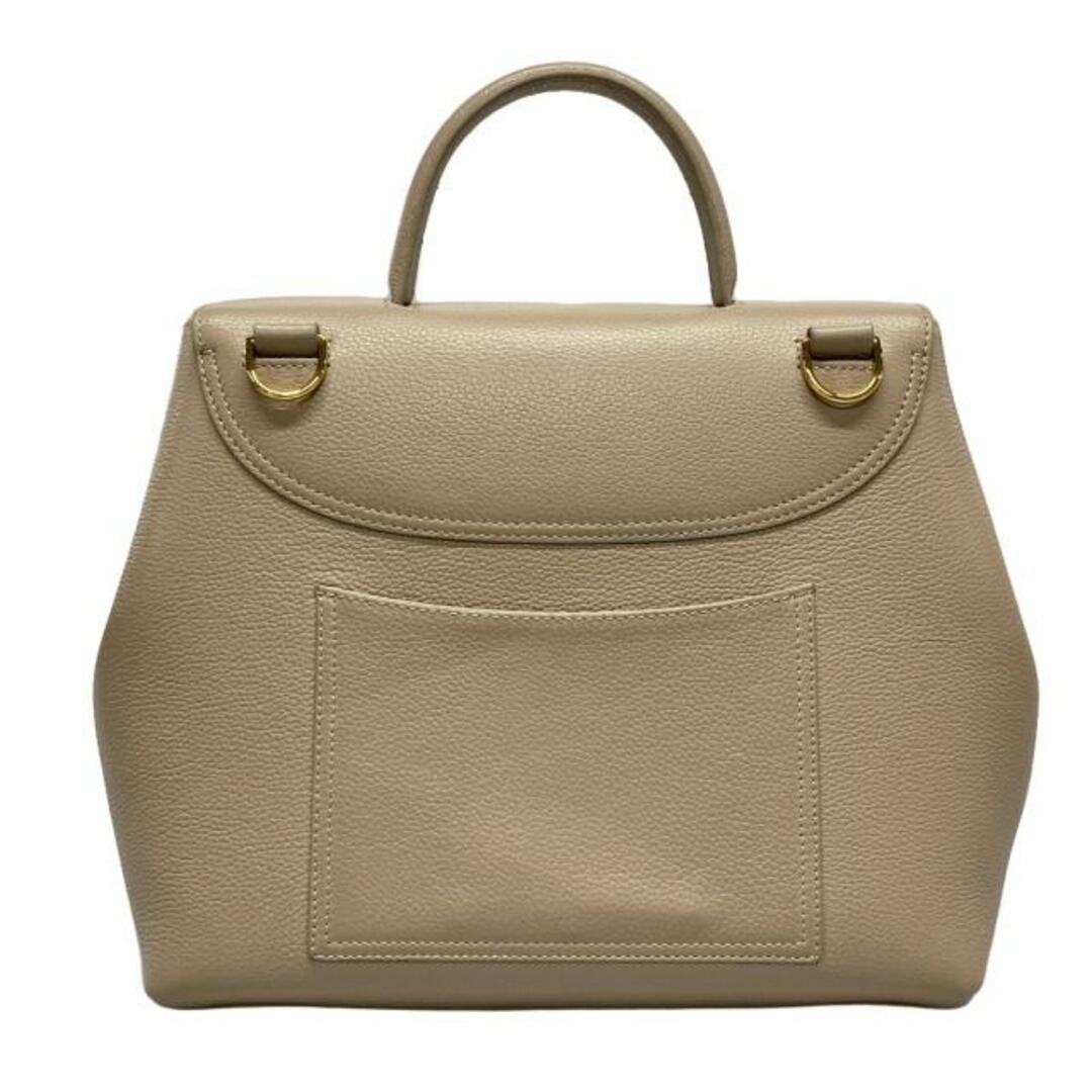 POLENE(ポレーヌ) ハンドバッグ ヌメロ アン ナノ 310339 ベージュ レザー レディースのバッグ(ハンドバッグ)の商品写真