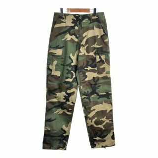 FOSTEX GARMENTS U.S.ARMY BDU フィールドパンツ ミリタリー ウッドランドカモ (メンズ SMALL REGULAR) 中古 古着 T2526(その他)