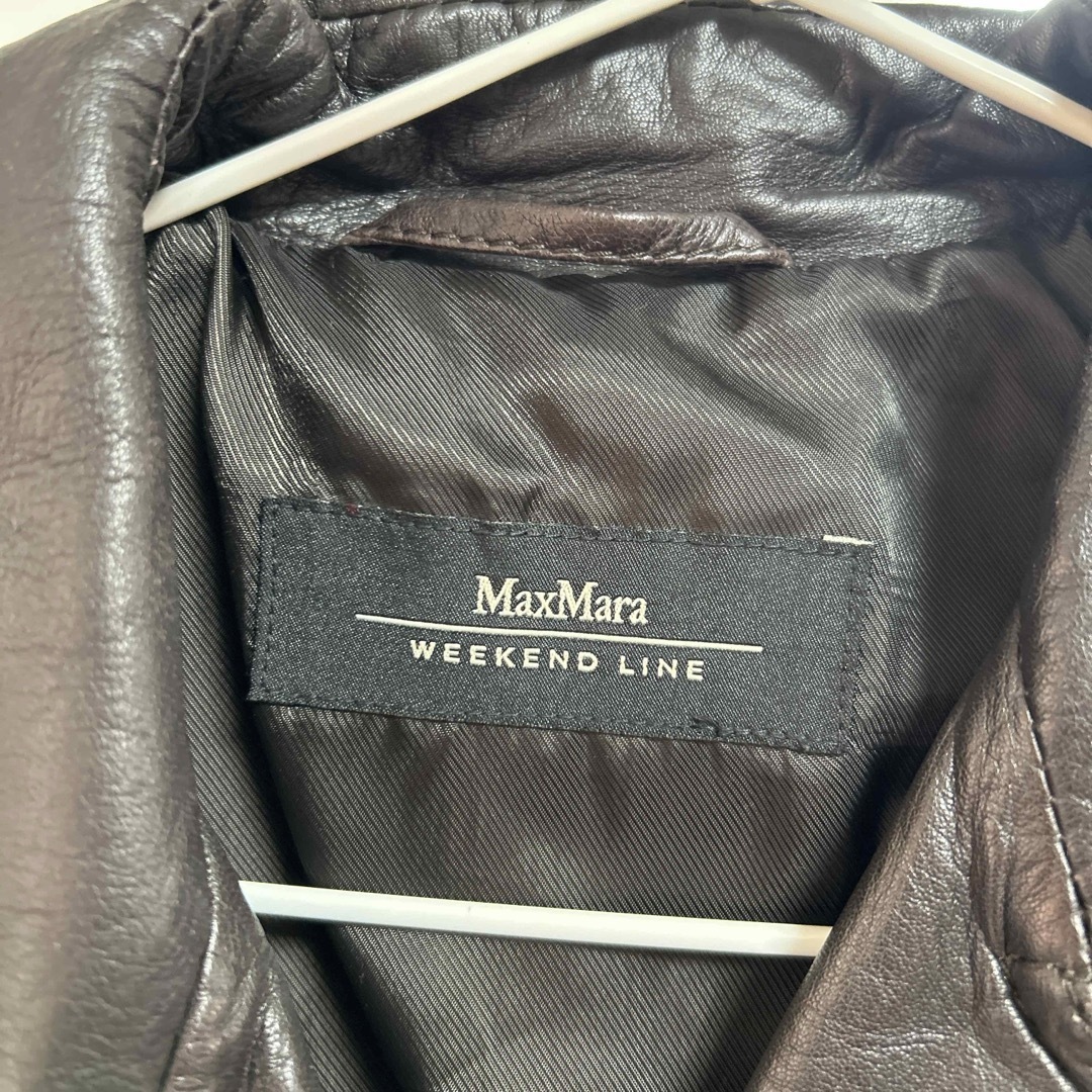 Weekend Max Mara - max mara レザージャケットの通販 by Weekend Max Mara - max mara レザージャケットの通販 by
