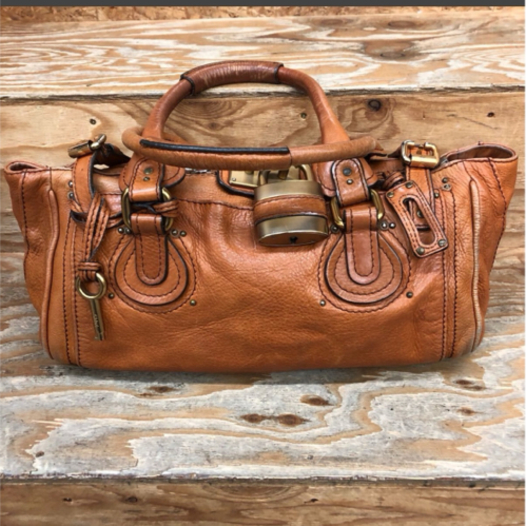 Chloe クロエ パディントン ハンドバッグ レザー 南京錠ブラウン Chloe クロエ パディントン ハンドバッグ レザー 南京錠ブラウン