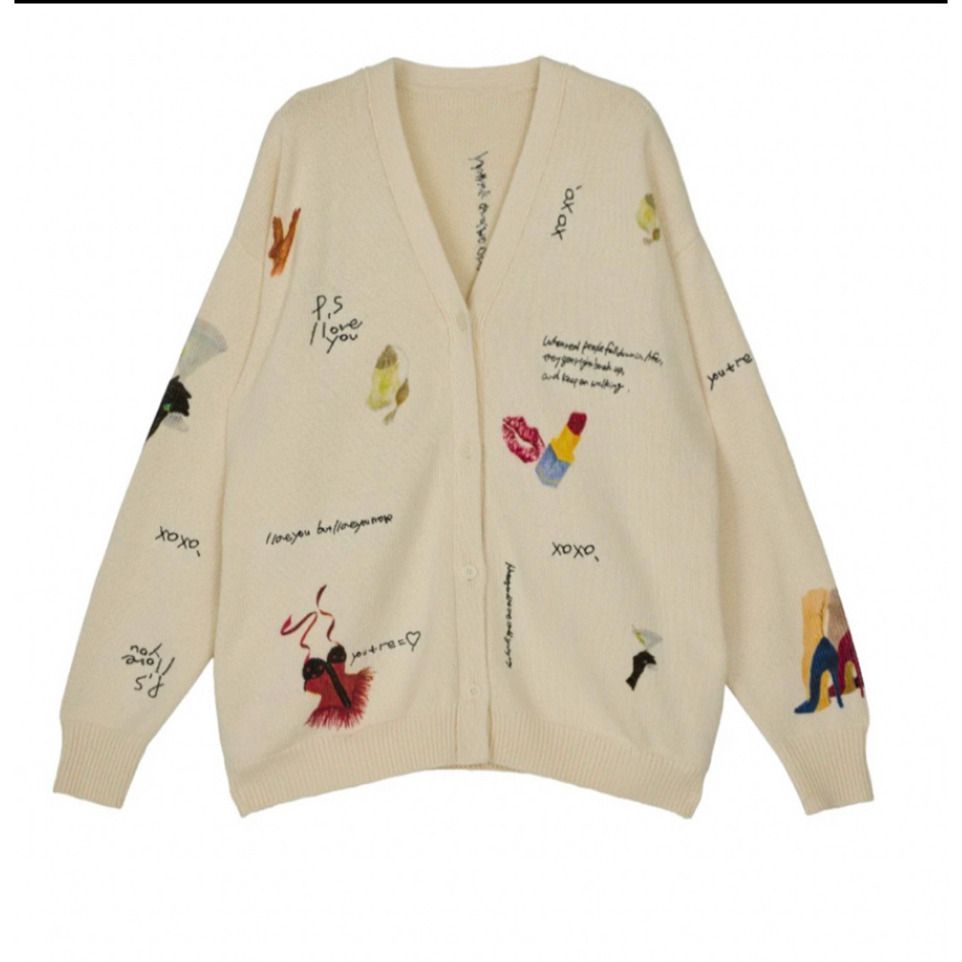 LITTLE FUNNY FACE KNIT CARDIGAN LITTLE FUNNY FACE KNIT CARDIGAN