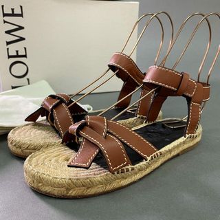 LOEWE - 1b7 《美品》 LOEWE ロエベ ゲートフラットサンダル 36 LOEWE - 1b7 《美品》 LOEWE ロエベ ゲートフラットサンダル 36