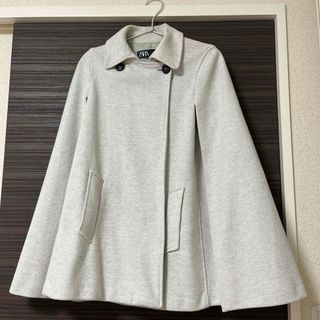 ZARA - ザラ manteco ショートコート Pコート ウール XS 紺 ZARA - ザラ manteco ショートコート Pコート ウール XS 紺