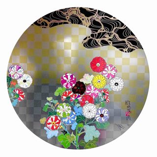 もののけ京都 京都の舞妓さん 青に桜 村上隆 ポスター もののけ京都 京都の舞妓さん 青に桜 村上隆 ポスター