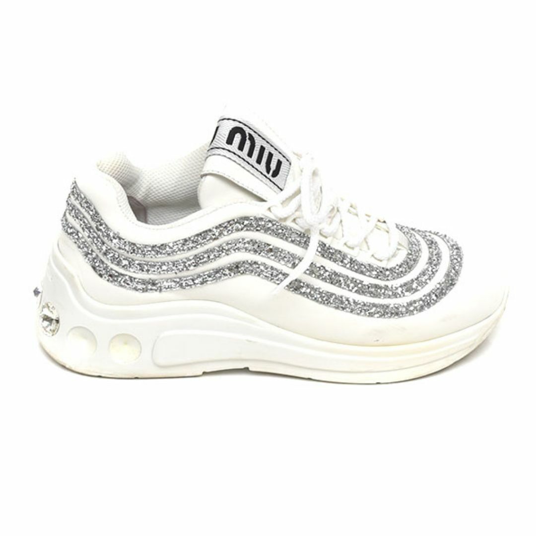 MIU MIU - ミュウミュウ ロゴタン グリッター レディース MIU MIU - ミュウミュウ ロゴタン グリッター レディース