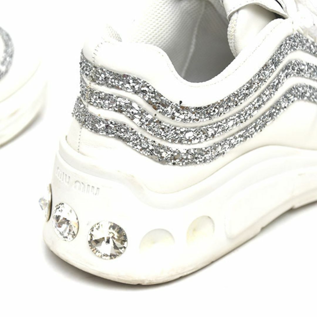 MIU MIU - ミュウミュウ ロゴタン グリッター レディース MIU MIU - ミュウミュウ ロゴタン グリッター レディース