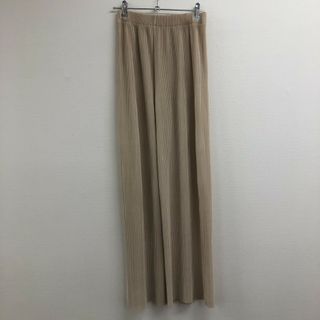 パンツ　茶系　M　ボトムス　無地　シンプル　カジュアル　ゆったり　美品(その他)