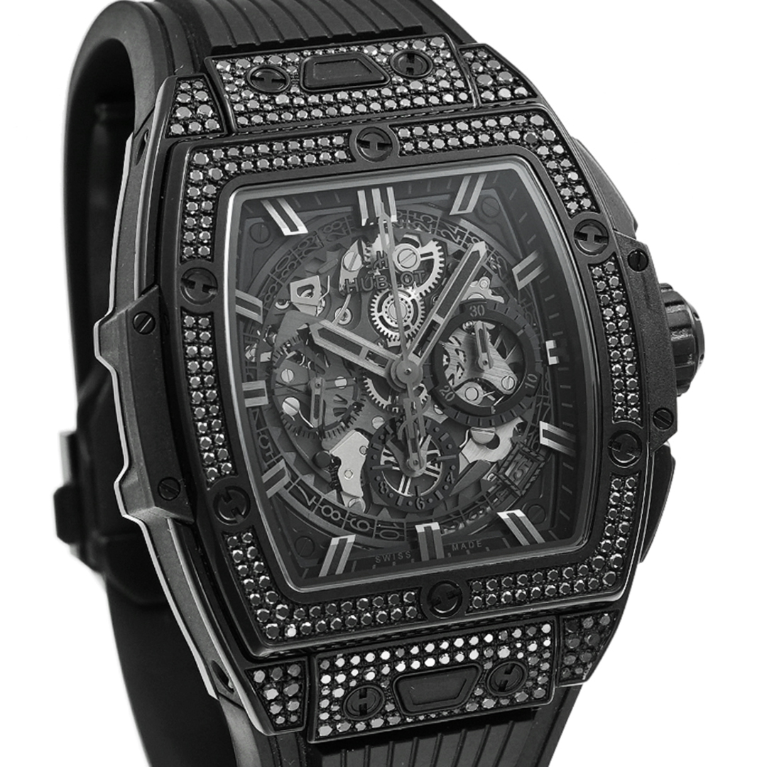 HUBLOT(ウブロ)のウブロ スピリット オブ ビッグバン オールブラック パヴェ Ref.642.CI.0110.RX.1700 中古品 メンズ 腕時計 メンズの時計(腕時計(アナログ))の商品写真