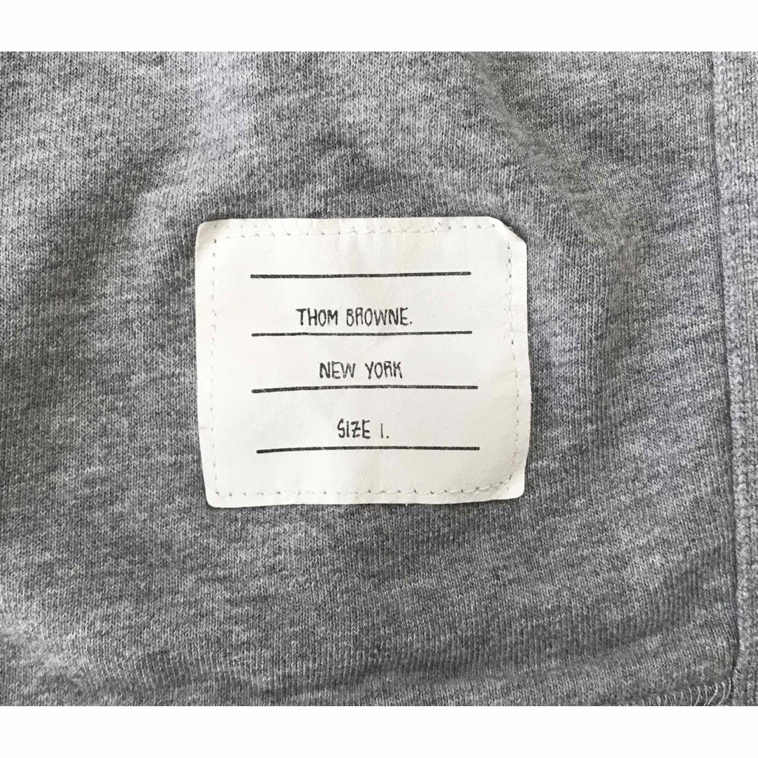 美品Thom browne トムブラウン 4bar スウェット グレー 美品Thom browne トムブラウン 4bar スウェット グレー