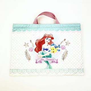 ディズニー(Disney)のディズニー プリンセス リトルマーメイド アリエル キルトチャームバッグ アイボリー スクール キッズ Disney(ショルダーバッグ)