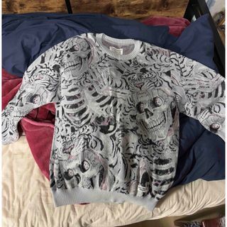 WACKO MARIA - 23FW ワコマリア レオパード モヘア クルーネック WACKO MARIA - 23FW ワコマリア レオパード モヘア クルーネック
