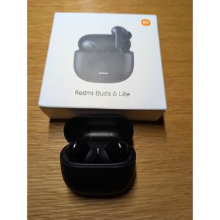 シャオミ(Xiaomi)の美品　redmi buds 6 lite ブラック　イヤホン　Xiaomi(ヘッドフォン/イヤフォン)