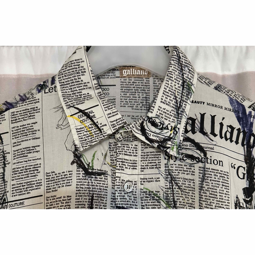 11ss John Galliano ニュースペーパー ジップパーカー ジョン 11ss John Galliano ニュースペーパー ジップパーカー ジョン