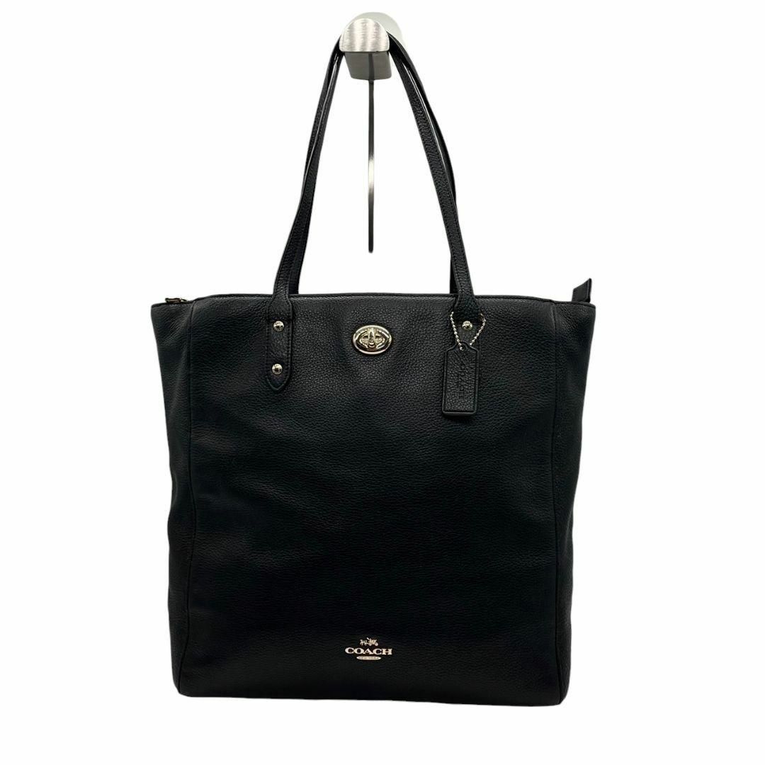 美品 COACH コーチ ビジネスバッグ トートバッグ レザー 黒 美品 COACH コーチ ビジネスバッグ トートバッグ レザー 黒