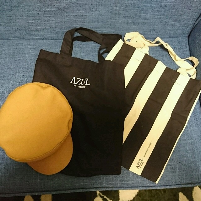 AZUL by moussy(アズールバイマウジー)のAZUL by moussy/キャスケット キャメル&ショッパー2つおまけ付き レディースの帽子(キャスケット)の商品写真