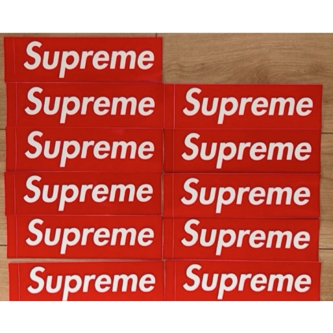 Supreme(シュプリーム)のsupreme box logoステッカー10枚 予備1枚 メンズのファッション小物(その他)の商品写真