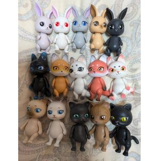 カプセルドール　猫　兎　狐　全15種　コンプリートセット(キャラクターグッズ)