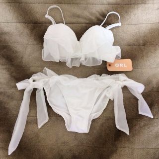 グレイル(GRL)のGRLシフォンフリルビキニ新品(水着)