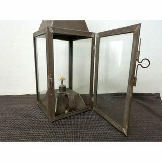 インテリア！【ランプ　吊りランプ　4面作り・WA・灯火器】レトロ　アンティーク(金属工芸)